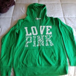VICTORIA SECRET PINK| LEOPARD HOODIE SZ M